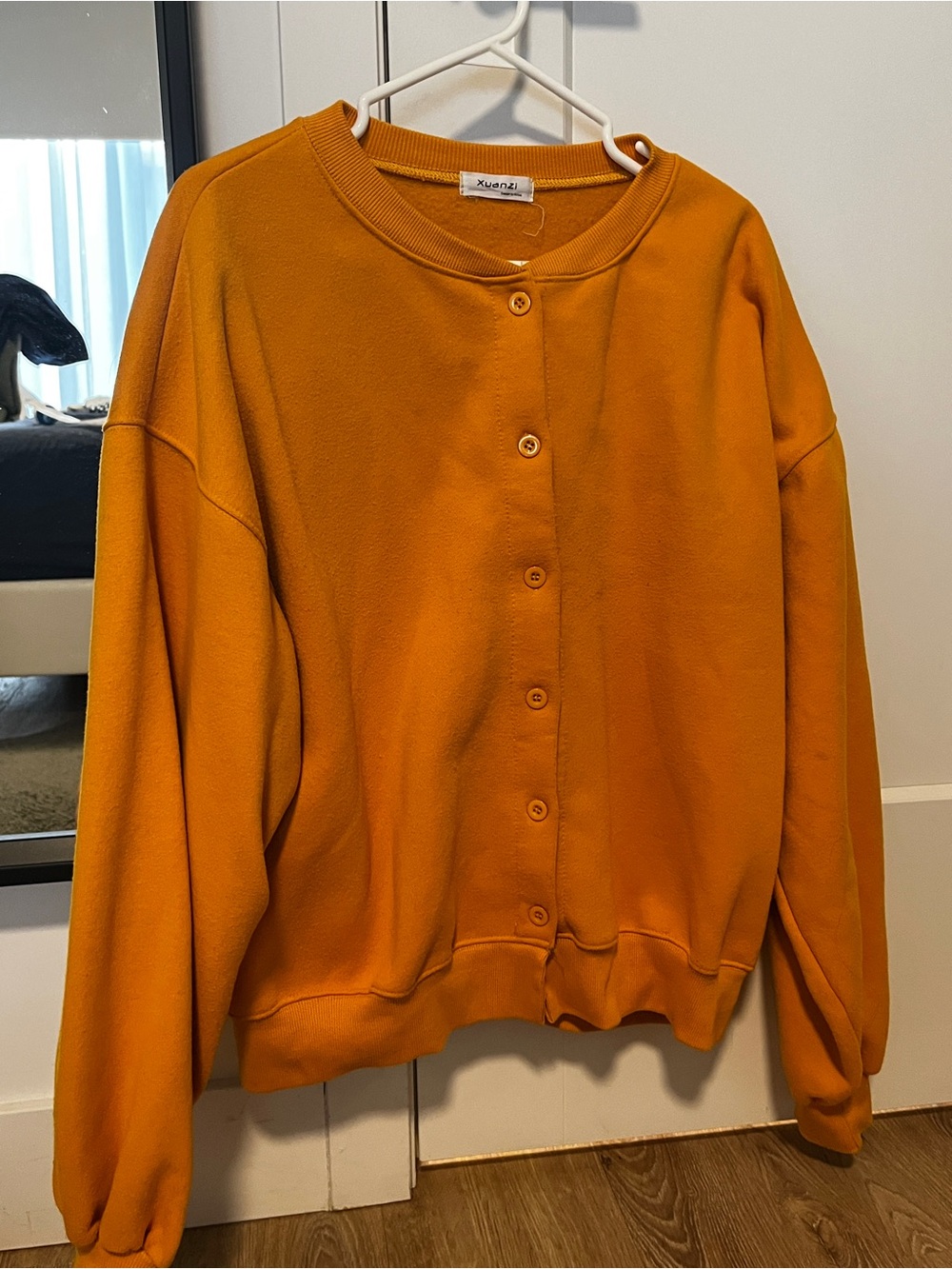 Cozy mustard yellow cardigan (oversized)